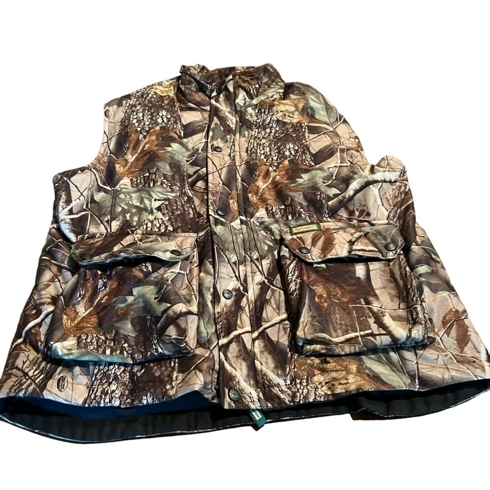 Remington Men’s Realtree Hardwoods Hunting Vest Puffer Size Large